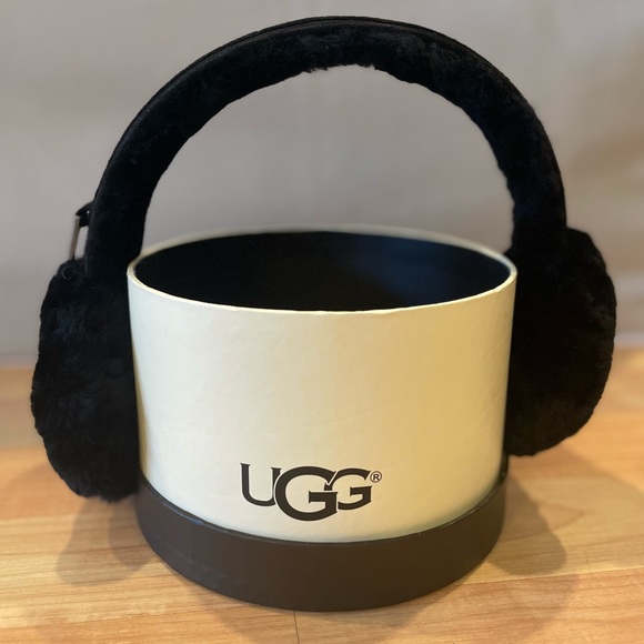 UGG Accessories - Classic UGG Shearling Sheepskin Suede Earmuffs Black